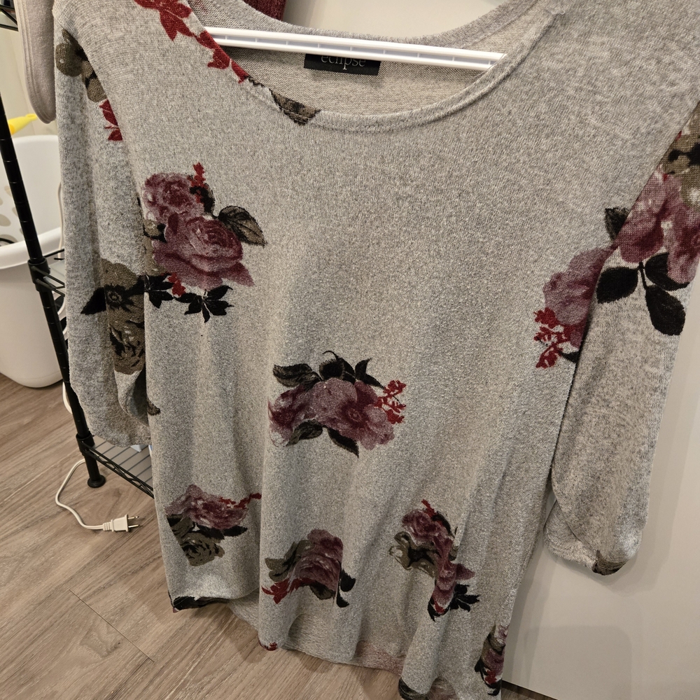 Eclipse Floral Crew Neck Sweater